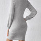 Turtleneck Long Sleeve Mini Dress