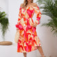 Full Size Printed Long Sleeve Midi Dress