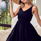 BiBi V-Neck Ruffle Hem Mini Cami Dress - Brand BiBi