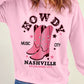 Cowboy Boots Graphic Dropped Shoulder Sweatshirt