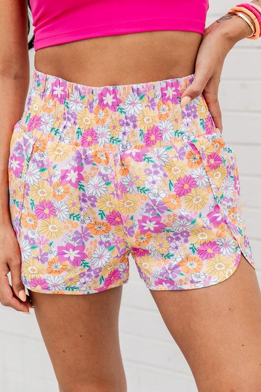 Beautiful Bea Printed High Waist Shorts