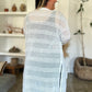 Double Take Full Size Open Front Longline Cardigan