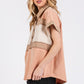 Mittoshop Mineral Washed Half Button Polo Top