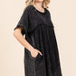 Culture Code Short Sleeve Babydoll Texture Dress with Pockets
