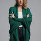 Open Front Batwing Sleeve Cardigan