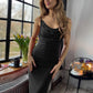 Full Size Backless Cowl Neck Sleeveless Cami Dress