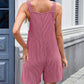 Lovelet Knotted Wide Strap Scoop Neck Overalls