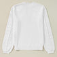 Daisy Notched Long Sleeve Sweater