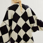 Color Block Button Down Long Sleeve Cardigan