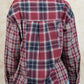 Plaid Collared Neck Button Up Long Sleeve Shirt