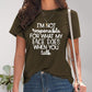 Letter Graphic Round Neck Short Sleeve T-Shirt