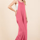 Culture Code Full Size Sleeveless Wide Leg Jumpsuit with Pockets