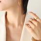 18K Gold-Plated Titanium Steel Earrings