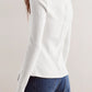 Ribbed Round Neck Long Sleeve Top
