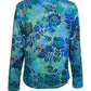 Printed V-Neck Long Sleeve Blouse