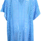 Cutout V-Neck Cover-Up with Tassel