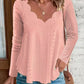Eyelet Long Sleeve Blouse