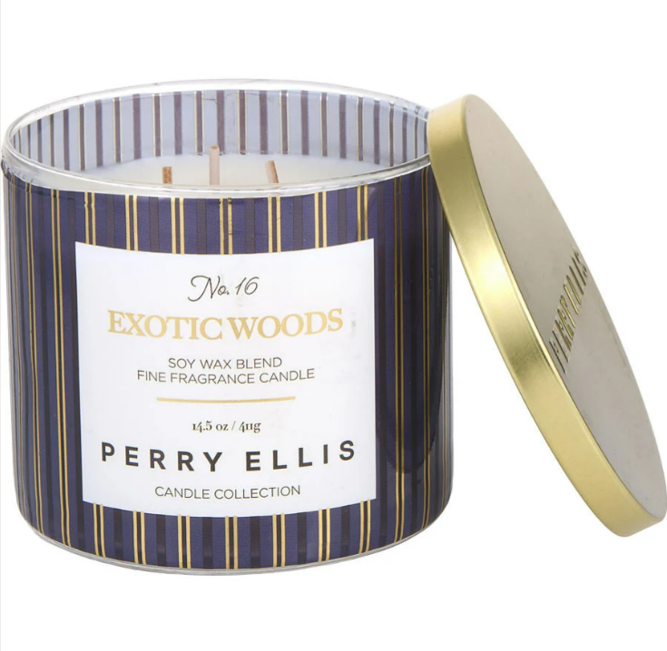 Perry Ellis Exotic Woods Scented Candle 14.5 oz by Perry Ellis