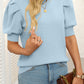 Mandy Mock Neck Puff Sleeve Sweater
