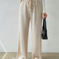 Drawstring Wide Leg Pants