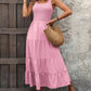 FULL SIZE Smocked Scoop Neck Sleeveless Tank Dress