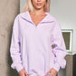 Quarter Zip Dropped Shoulder Sweatshirt