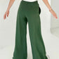 Elastic Waist Wide Leg Pants