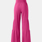 Tied Ruched Wide Leg Pants