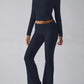 Devine Square Neck Long Sleeve Top and Pants Set