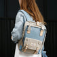 Himawari Contrast Waterproof Nylon Backpack Bag