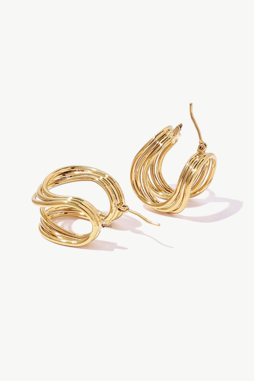 Qitique Jewelry U-Shaped Hoop Earrings