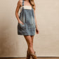 BiBi Washed Adjustable Strap Denim Overall Dress
