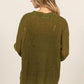 HYFVE Distressed Long Sleeve Knit Top