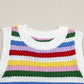 Contrast Round Neck Sweater Vest