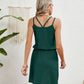 Eyelet Scoop Neck Sleeveless Dress