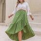Plus Size Matcha Green High-Low Skirt