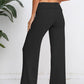 Elastic Waist Wide Leg Pants