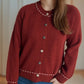 Button Down Long Sleeve Cardigan