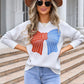 Bow Round Neck Dropped Shoulder Sweater