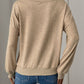 Perfee Asymmetric Mock Neck Long Sleeve Sweatshirt