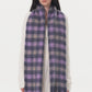 Fringe Plaid Polyester Scarf