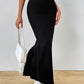 Slit Maxi Wrap Skirt