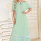 Lace Detail Short Sleeve Lounge Dress