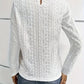 Lace Eyelet Long Sleeve Top
