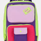 Himawari Contrast Nylon Backpack Bag with Handles