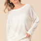 BiBi Waffled Backless Drawstring T-Shirt - Brand BiBi