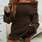 Devine Off-Shoulder Extra-Long Sleeve Sweater