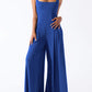 Square Neck Wide Strap Jumpsuit