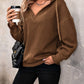 Drawstring Dropped Shoulder Long Sleeve Hoodie