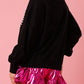 Pearl Trim Round Neck Sweatshirt